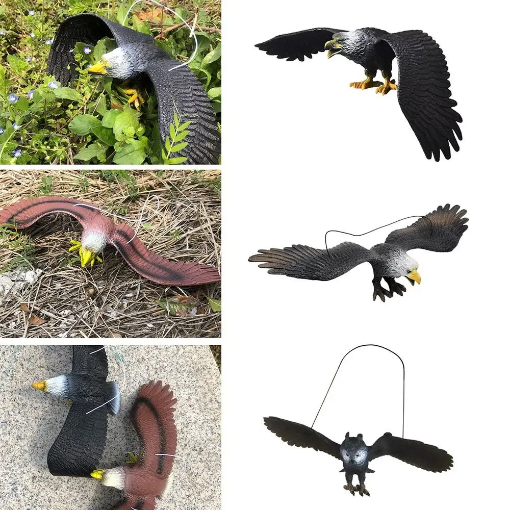 Durable Waterproof Simulated Eagle Model 3D Animals Figures Simulation Bird Scarer Simulation Animal Bird Toy Eagle Toy