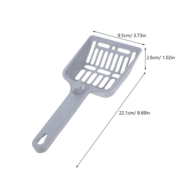 Extra Wide Cat Litter Scoop Ergonomic Handle Deep Shovel for Efficient Waste Removal Reusable Litter Box Cleaning Tool Heavy 5