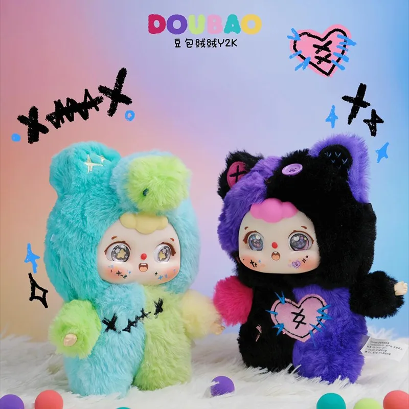 DOUBAO V4 Y2K Series Plush Blind Box Movable Eyepiece Doll Bag