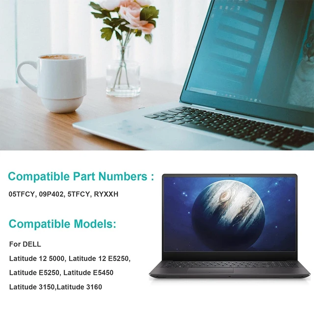 Laptop Battery Replacement For Dell Latitude E5250 E5450 3150 3160 Series