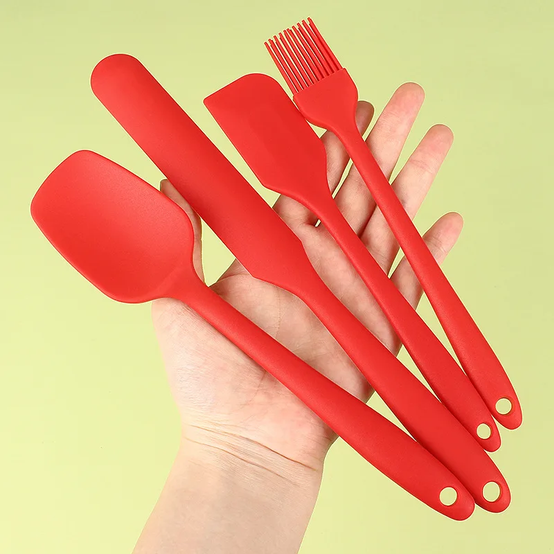 Silicone Spatula 6-piece Kitchen Baking Tool Set Cake Cream Oil Brush