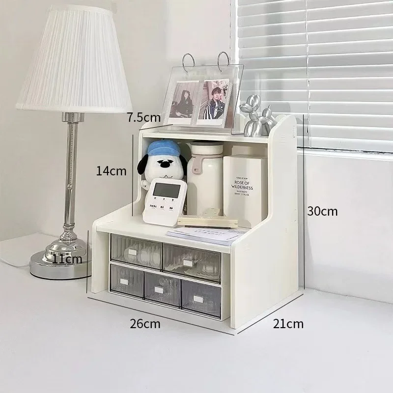 Desktop Shelf Organizers Desk Multi-layer Small Office Organizer Stationery Accessories School Supplies