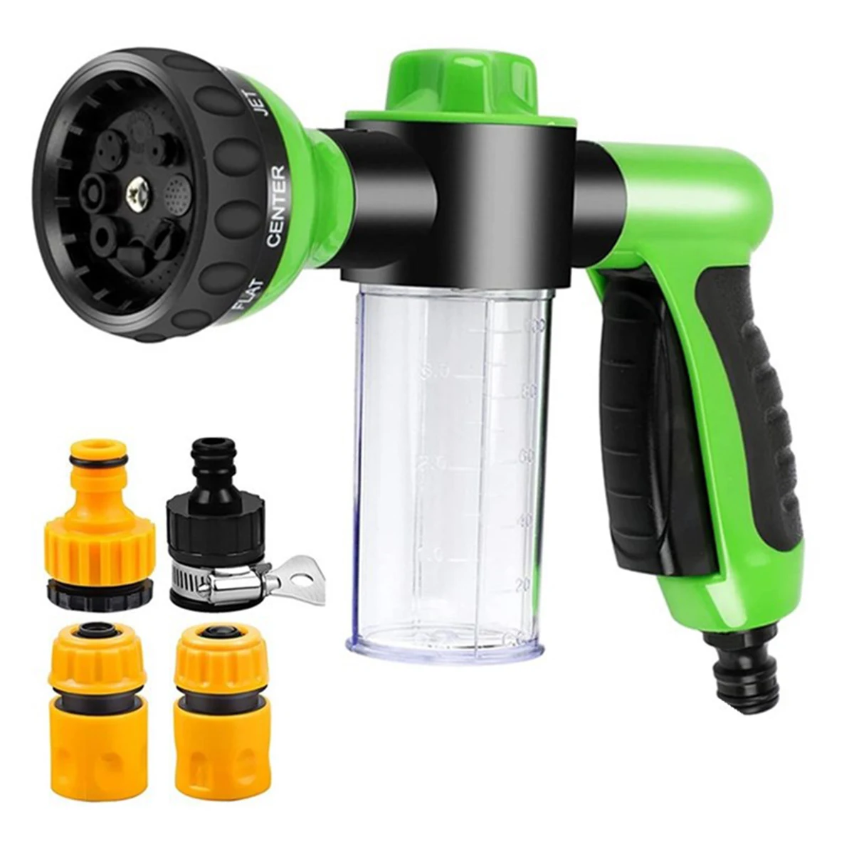 1pc Upgrade Garden Hose Nozzle Sprayer Water Volume Control High Pressure Water Gun 8 Adjustable Watering PatternsWateringPlants