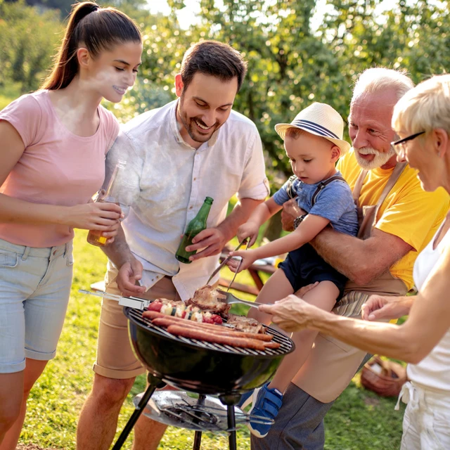 Ensemble d'accessoires de Barbecue en acier inoxydable,9 pièces avec sac de  transport