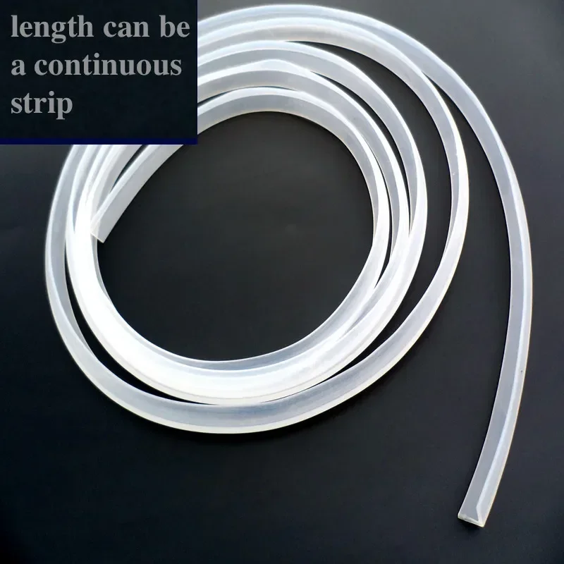 1/2/5M L Shaped Rubber Edging Strip Door Seal Strip Weatherstrip Edge Guard Edge Trim 10/15/17/20mm Transparent