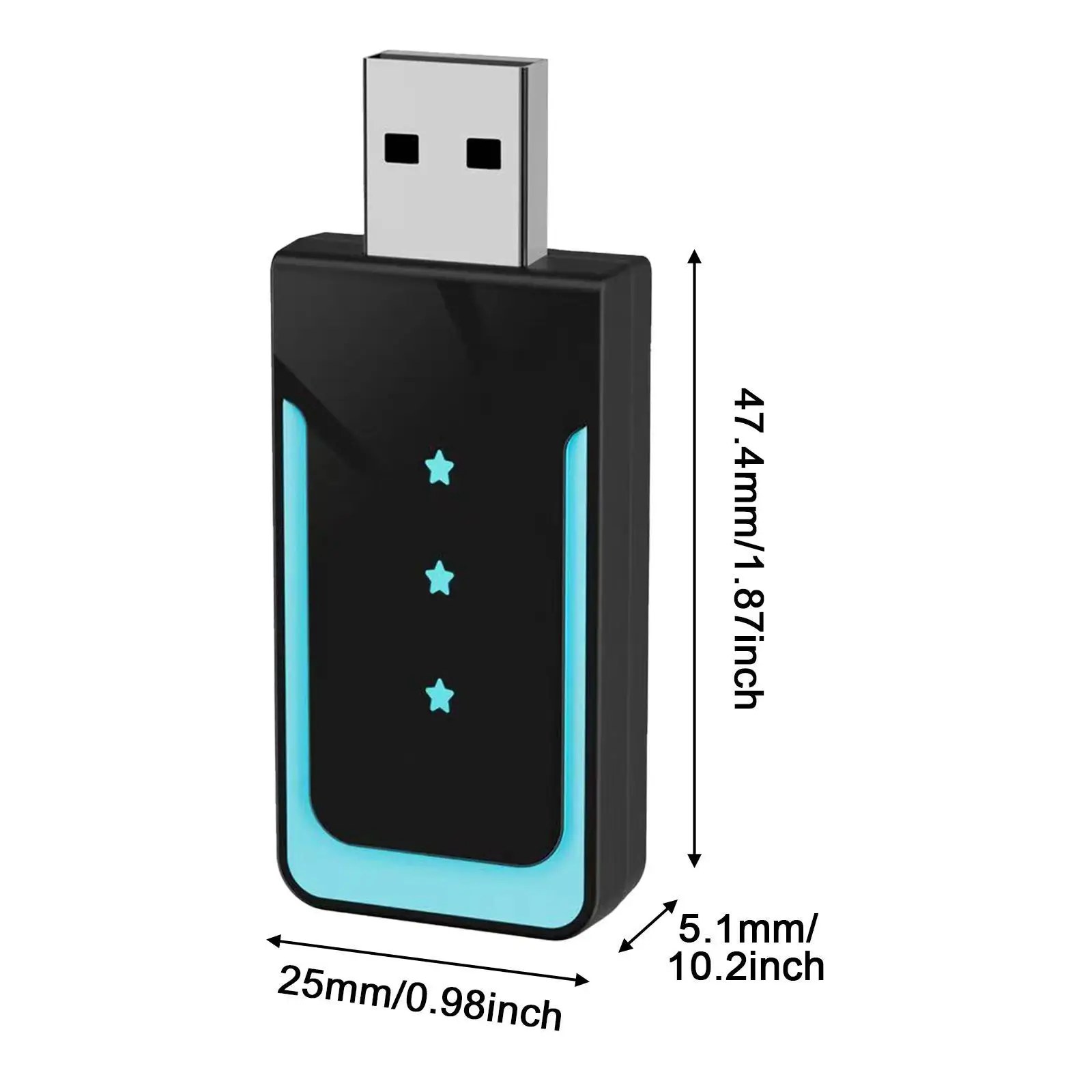 무선 카플레이 어댑터 자동차 액세서리 5.8GHz 유선을 무선으로 변환