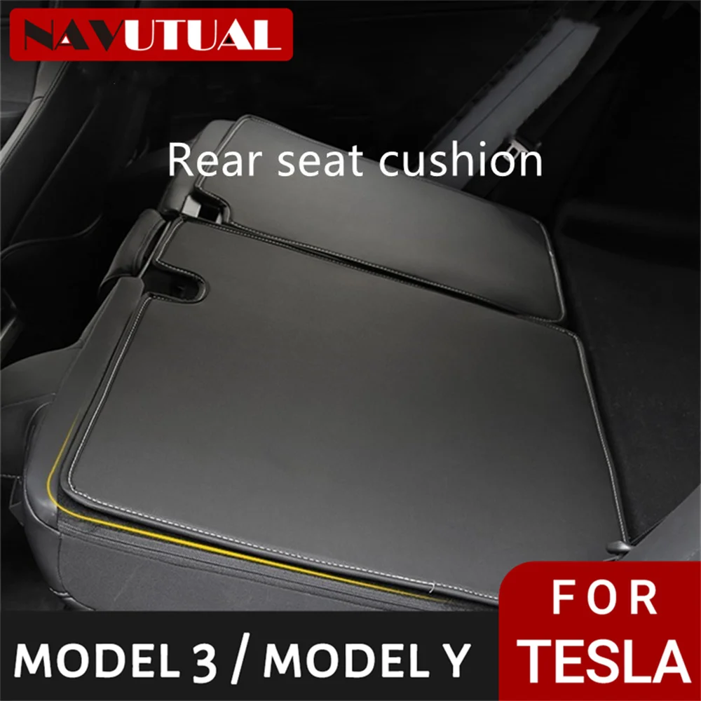 

NAVUTUAL For 2020 - 2021 Tesla MODEL3 Rear Seat Pads Back Cushions Model Y Modified Interior Accessories