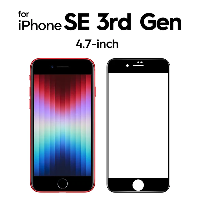 SmartDevil 2 Pcs for iPhone 11 Full Cover Tempered Glass for iPhone 13 Pro Max 12 mini 7 8 X XS XR SE 3 2020 Screen Protector HD for iPhone SE 2022