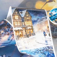 Mr. Paper, Travel Plan Series Washi Stickers Tape, Travel Landscape Decorate Washi Tape Student Hand Account Material Washi Tape 1