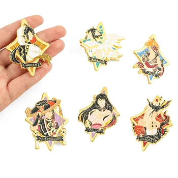 Game Genshin Impact Enamel Pin Brooch Metal Badges for Clothing Jewelry Anime Pins for Backpacks Accessories Gift for Friends 5