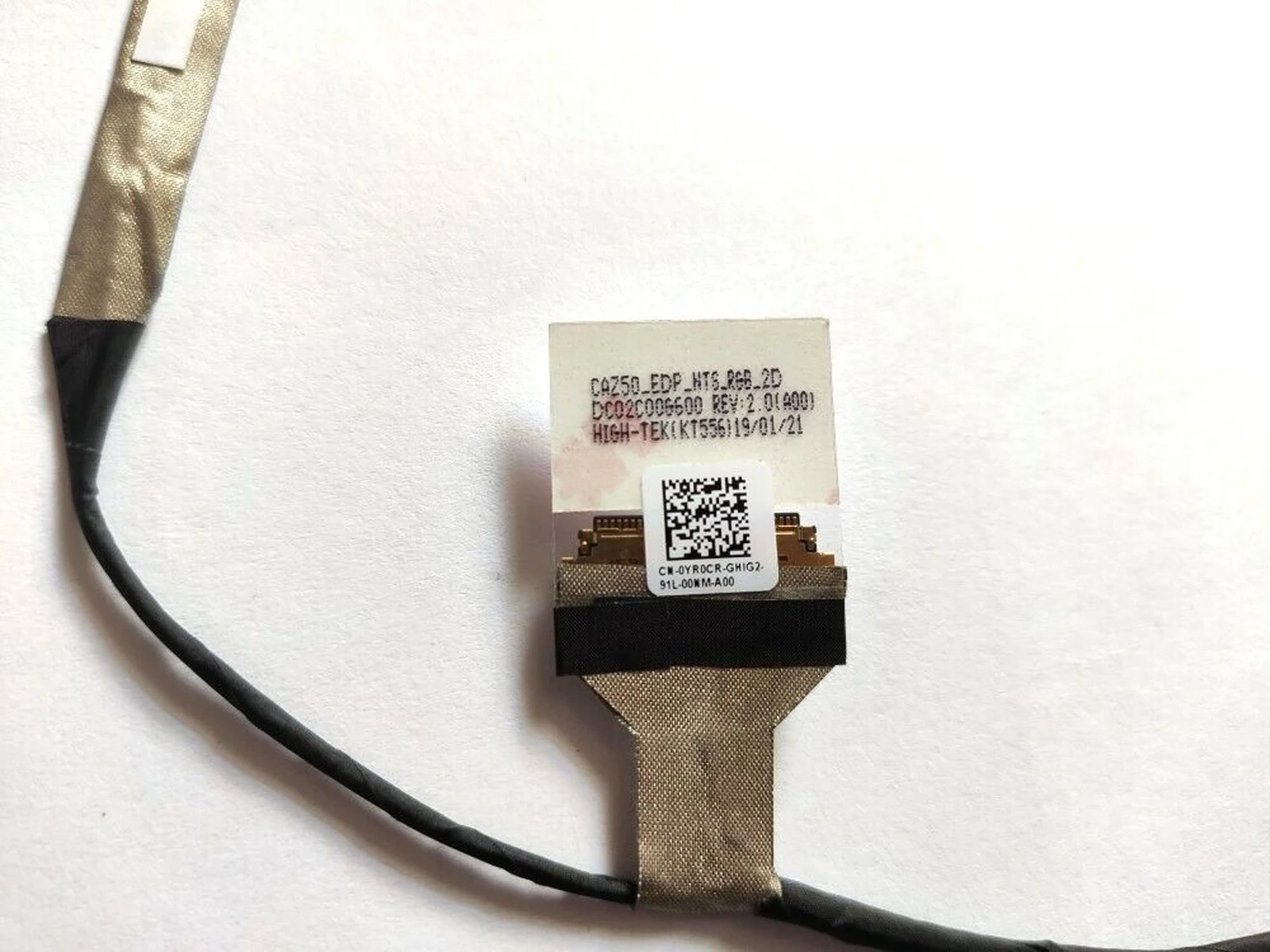0YR0CR DC02C00G600 Latitude 7390 E7390 RGB 2D LCD 비디오 케이블용 새 제품