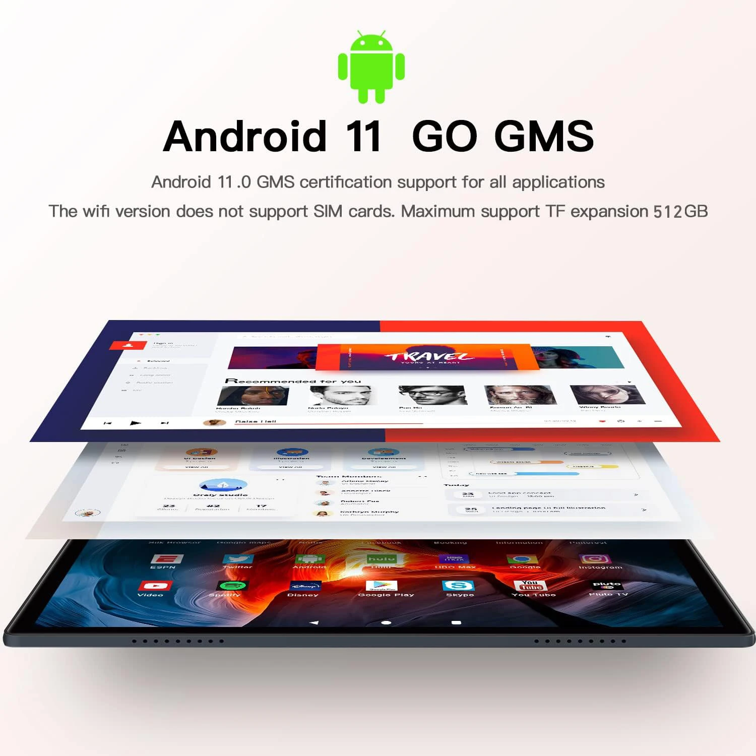 Tablette Android 10 pouces, Pritom M10, 2 Go de RAM, 32 Go Tablette Android  10.0, Écran IPS HD de 10,1 pouces, GPS, Fm, Processeur quad-core, Wi-fi