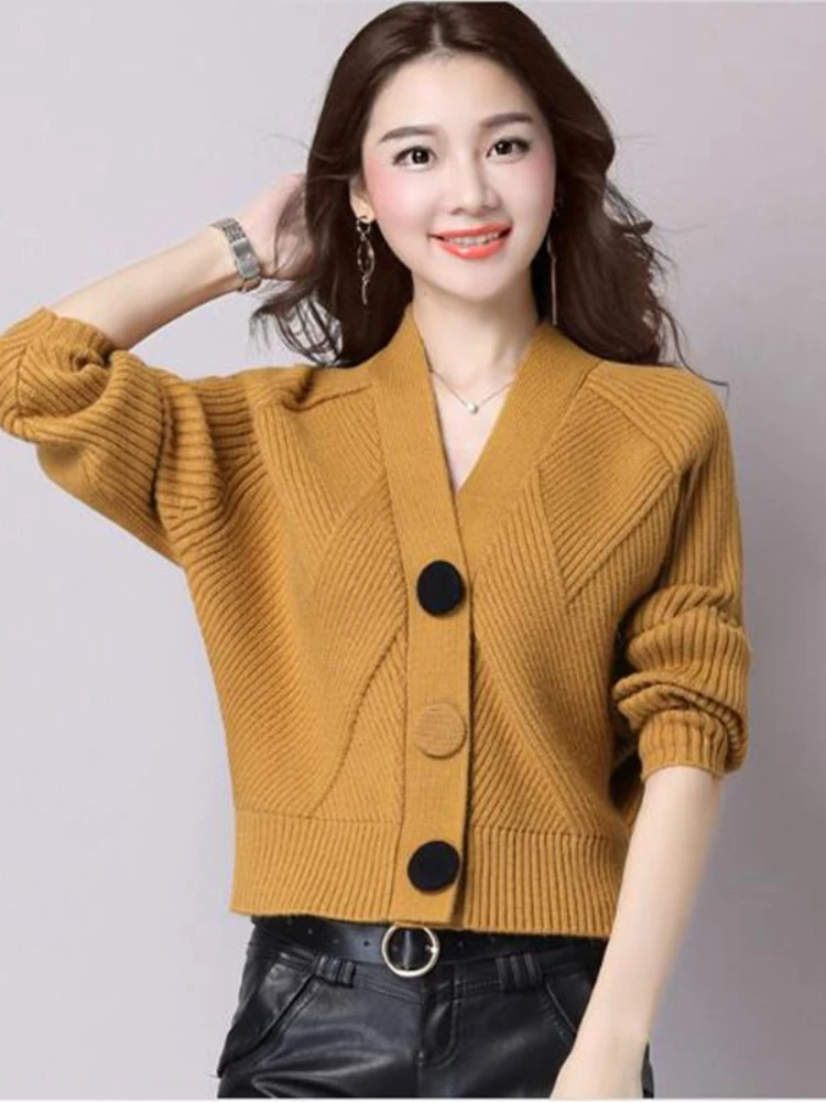 

Women Loose Twist Knitted Sweaters Outwear Cardigans Coat Solid Color Ladies Autumn Winter Bat Sleeve Overcoat Knitted Spring