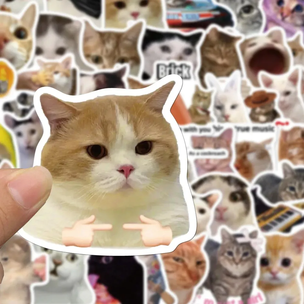 10/30/50 قطعة ملصقات صوريه لقطط