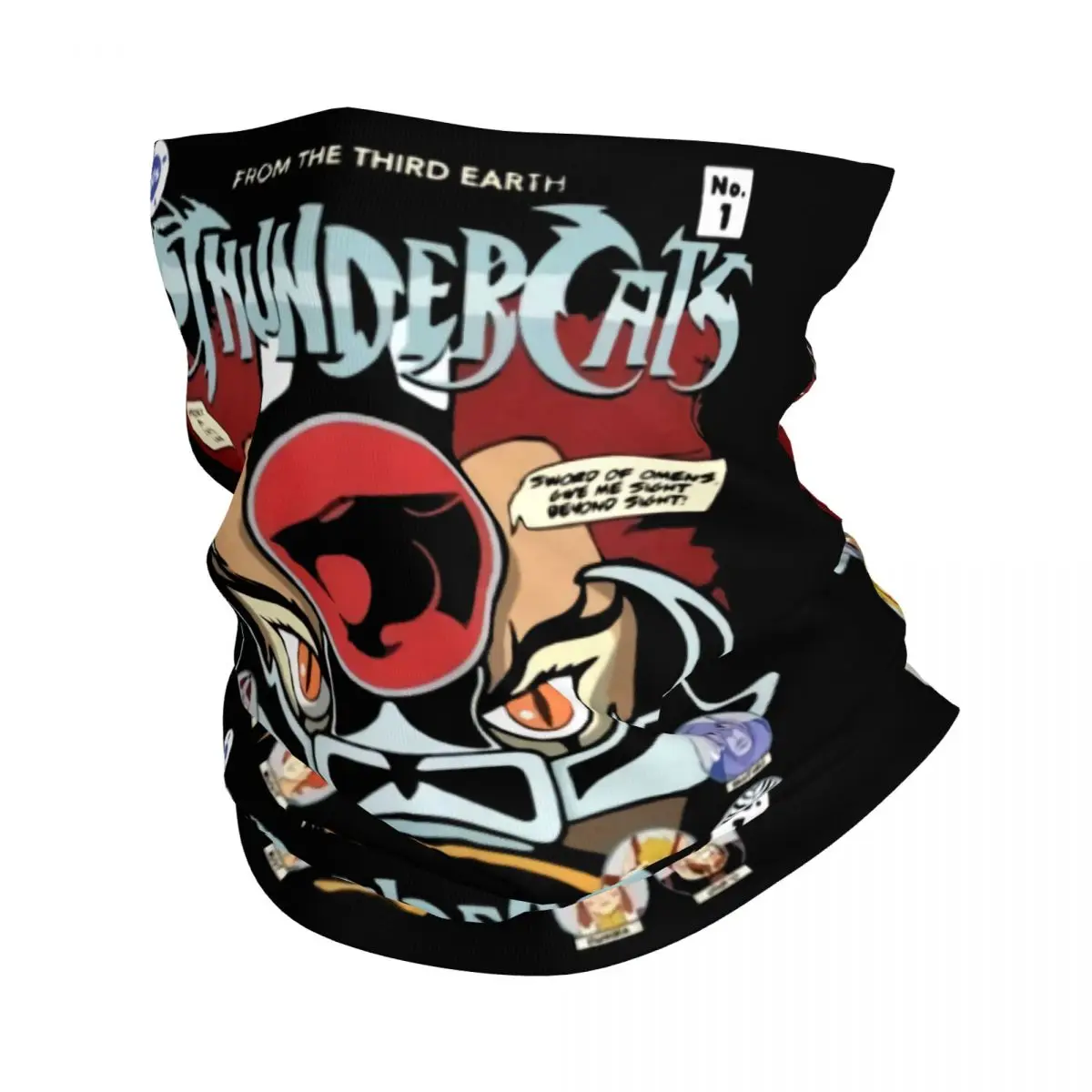 Cartoon Anime Thundercats Bandana Neck Gaiter Windproof Face Scarf Cover Women Men Headwear Tube Balaclava