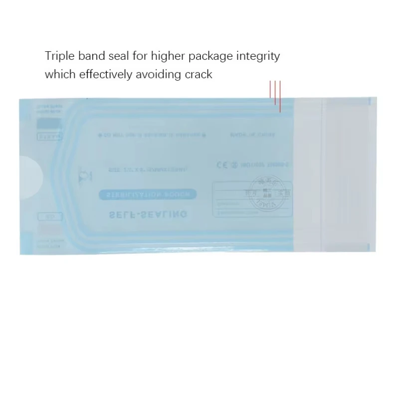 200 Disposable Dental Self-Sealing Sterilization Pouches - Assorted Sizes Available