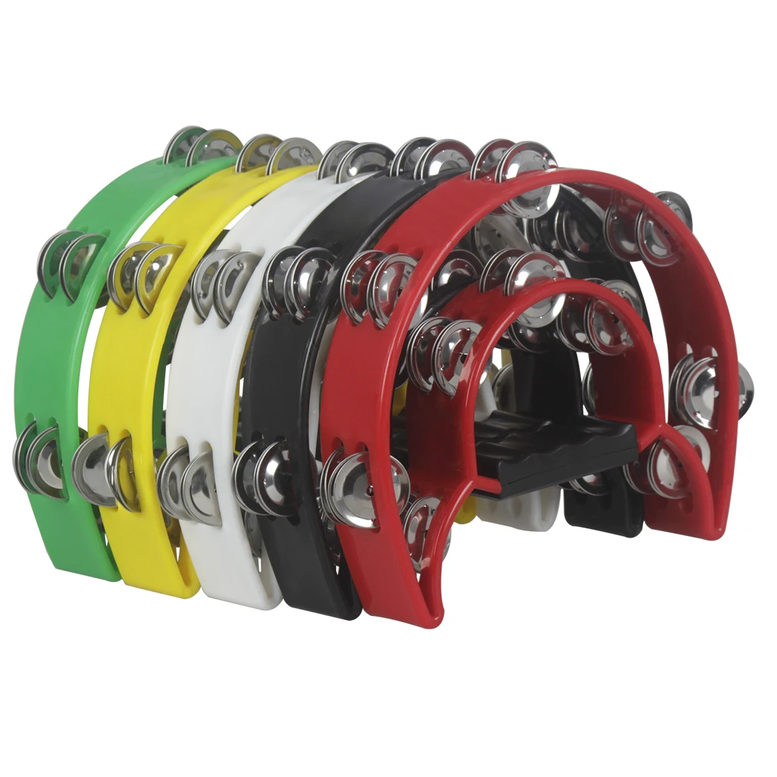 Description Picture 5 of itemHand Bell Orff Instruments Tambourine Double Layer Hand Bell Drum Percussion Instrument Kids Musical Gift Educational Toys Party