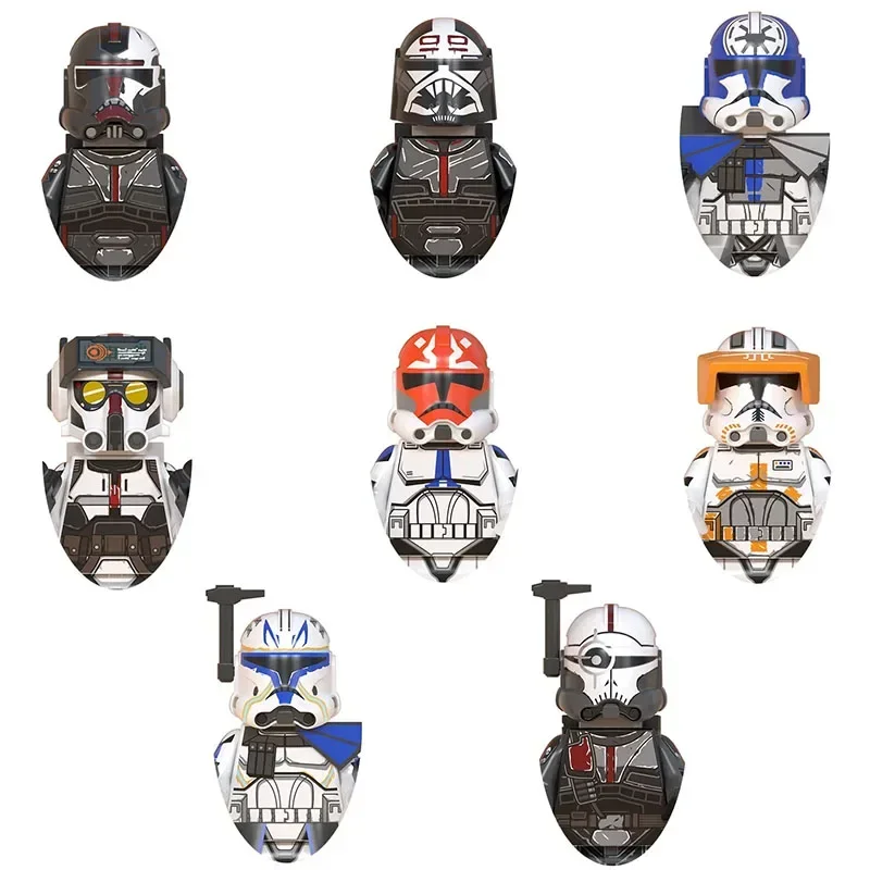 

WM6095 Clone Soldier Mini Robot Figure Toy Bricks Rex Cody Jesse Assembling Doll Building Blocks Boy's birthday present