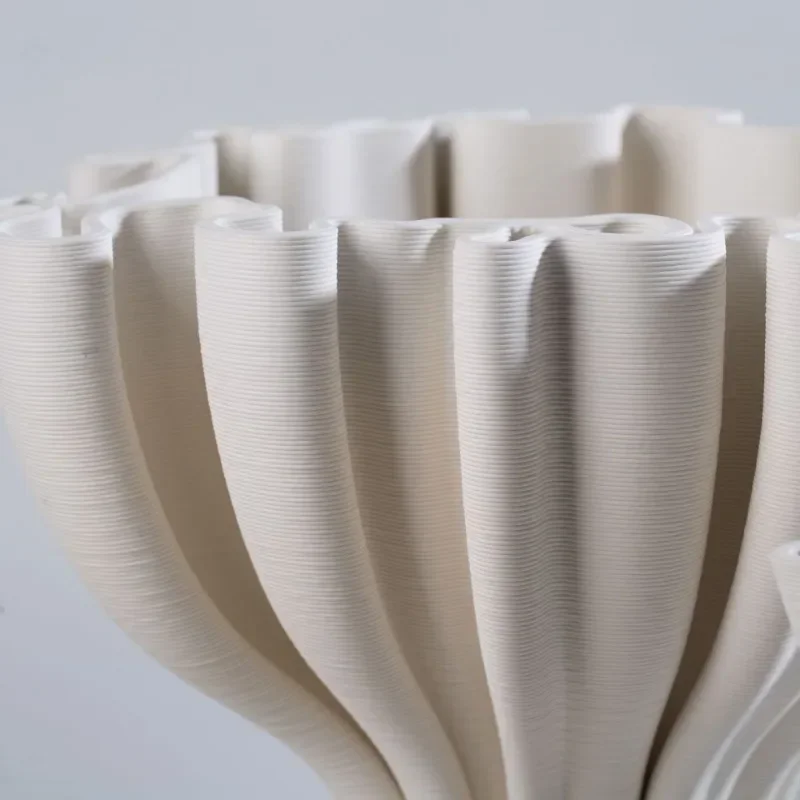Ceramic Special-shaped Vases 3D Printing Modern Simple Flowerpot  Luxury Nordic Original Funny Gifts Creative Room Decoration 3