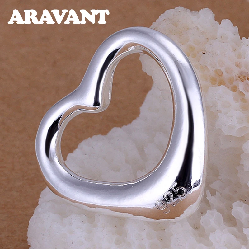 Aravant 925 Silver Jewelry Sets Love Heart Romantic Necklace Earrings Bracelet For Women jewelry set silver jewelry silver jewelry set