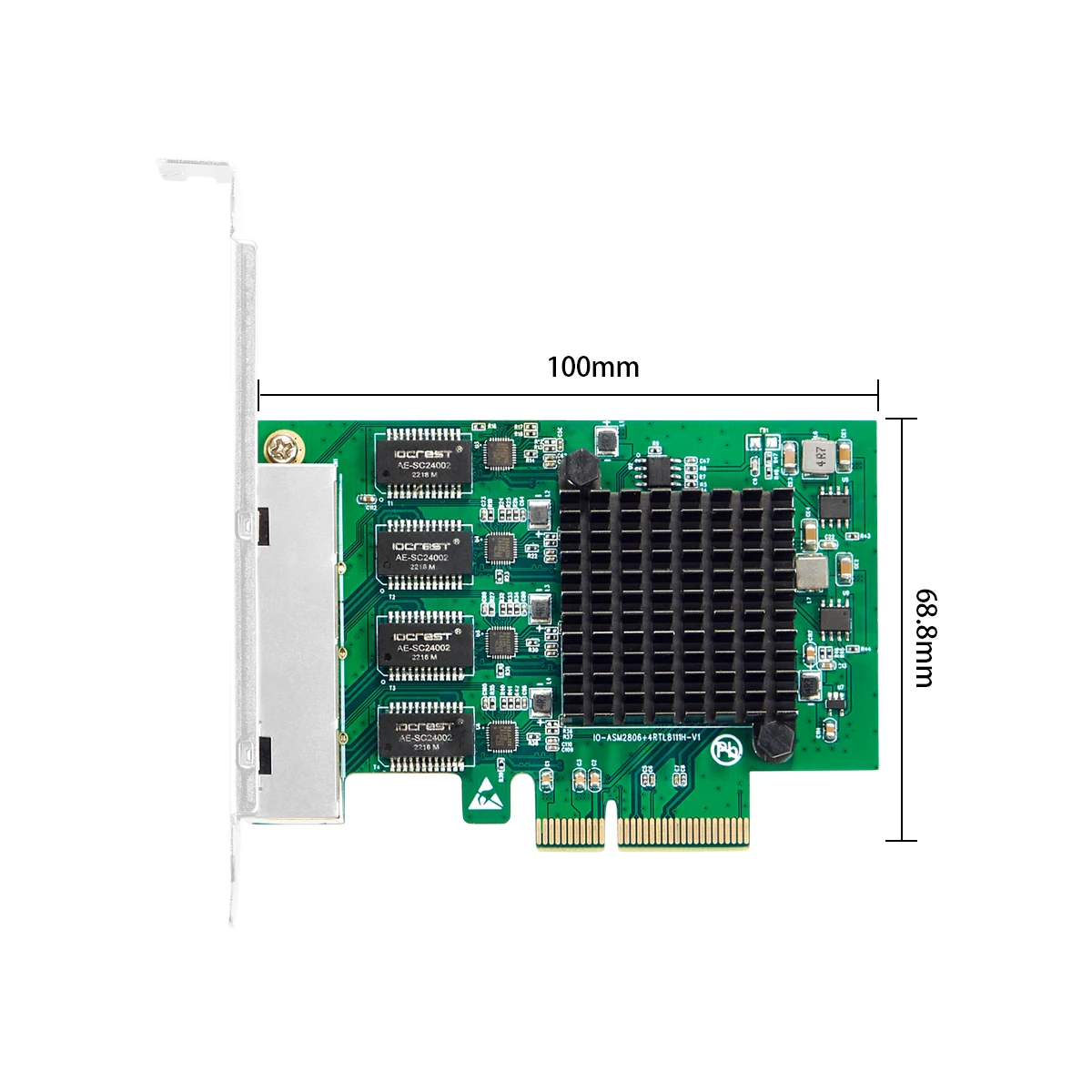 Portas Gigabit Ethernet Lan Cartão Pciex4 1000mbps Nbc Rtl8111h Chips Projetados para Pequenos Cases de Lenovo M720q M920x P330 4 - Imagem 2