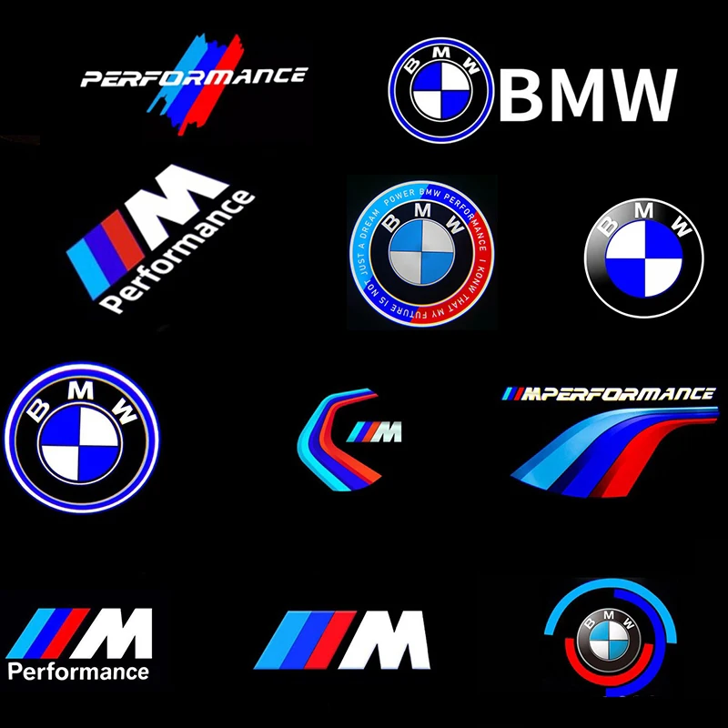 LED 자동차 문짝 라이트 환영 프로젝터 로고 고스트 섀도우 램프, BMW E60 E61 E90 E91 E92 E93 F10 F11 GT Z4 액세서리, 2 개 4 개