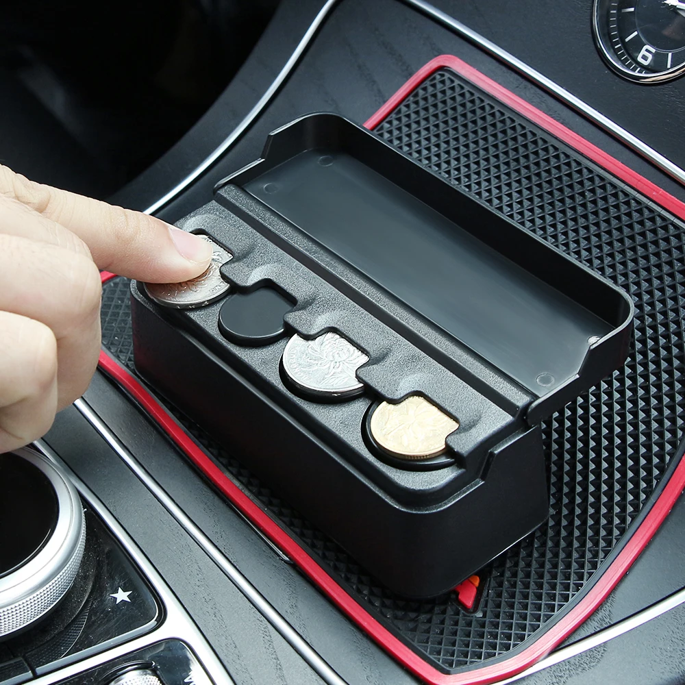 Car Organizer Rolls Plastic Pocket Dash Coins Case Storage Box Holder Per Suzuki Swift Subaru Xv Hyundai I30 Nissan Juke Mazda 3