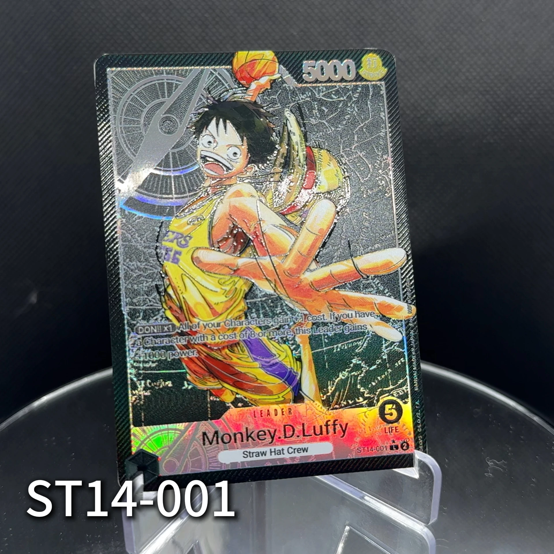 One Piece TCG OPCG Englische Leader-Karten: Luffy, Zoro, Nami, Sanji, Usopp, Chopper, Robin, Jinbe, Strohhut-Crew Leader-Karten – Detail 5