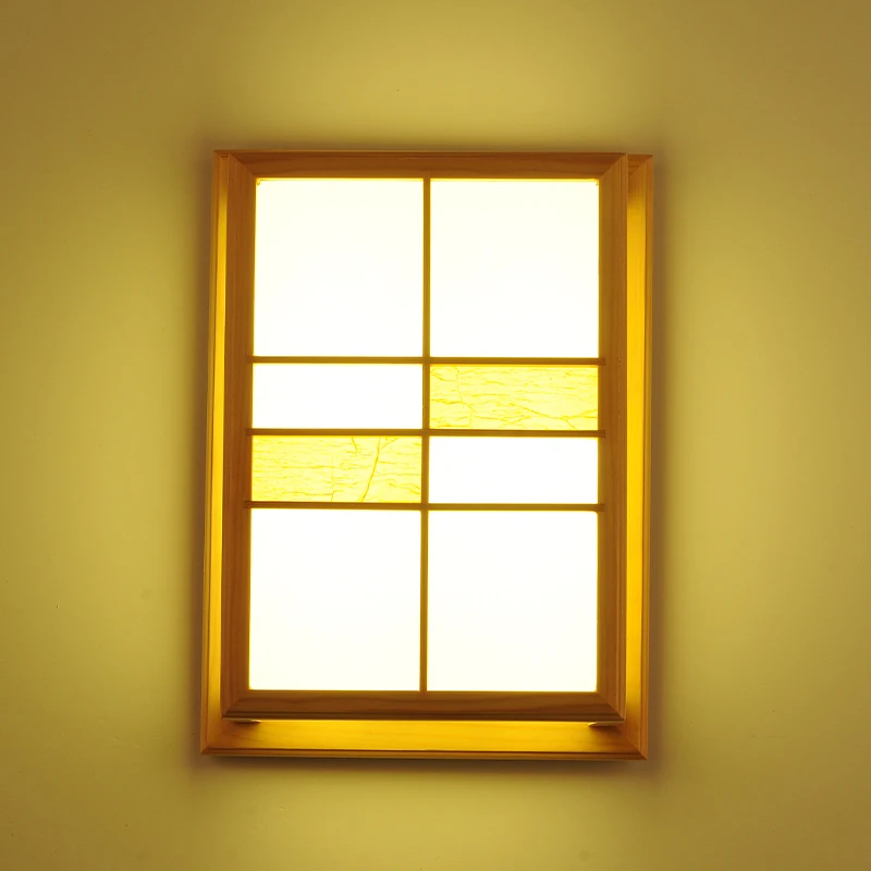 

Japanese-style Room Lamp Tatami Solid Wood Wall Dining Bedroom Study Corridor Balcony LED Decorative
