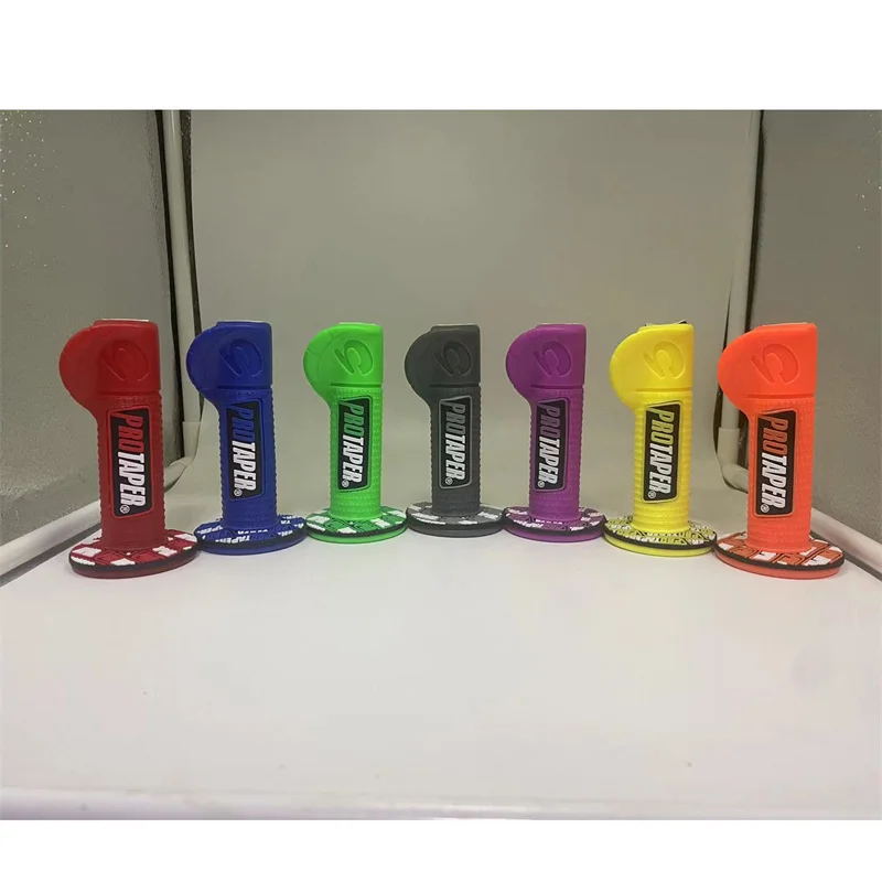 

7/8" 22MM Rubber Motorcycle Handlebar Motocross Grips For Yamaha Kawasaki Ducati Husqvarna Soft Rubber Motorbike Grips Gel