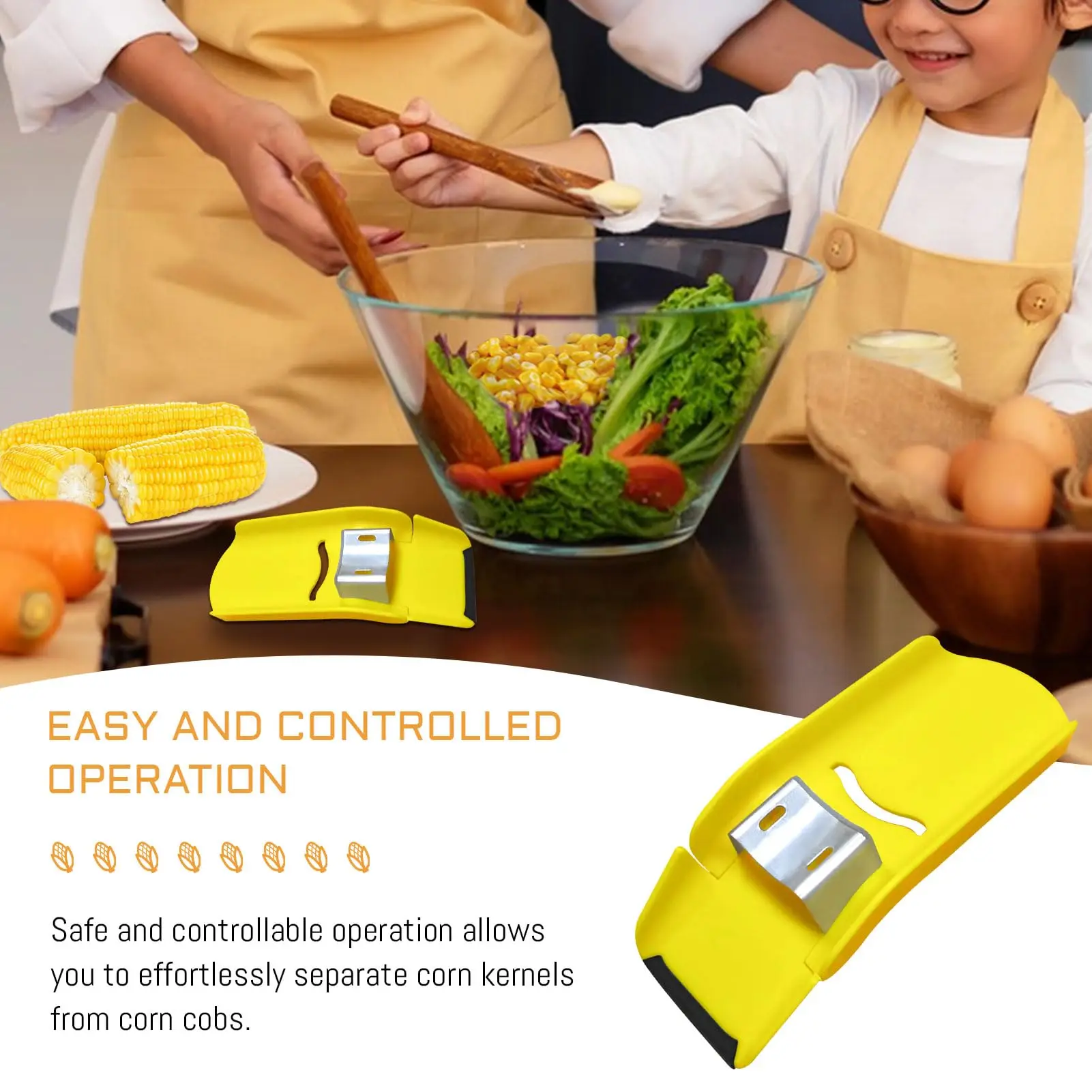 Fast Corn Cob Separator, Corn Peeler from on the Cob, Cob Stripper, Fast Seperater & Peeler, (1 PCS)