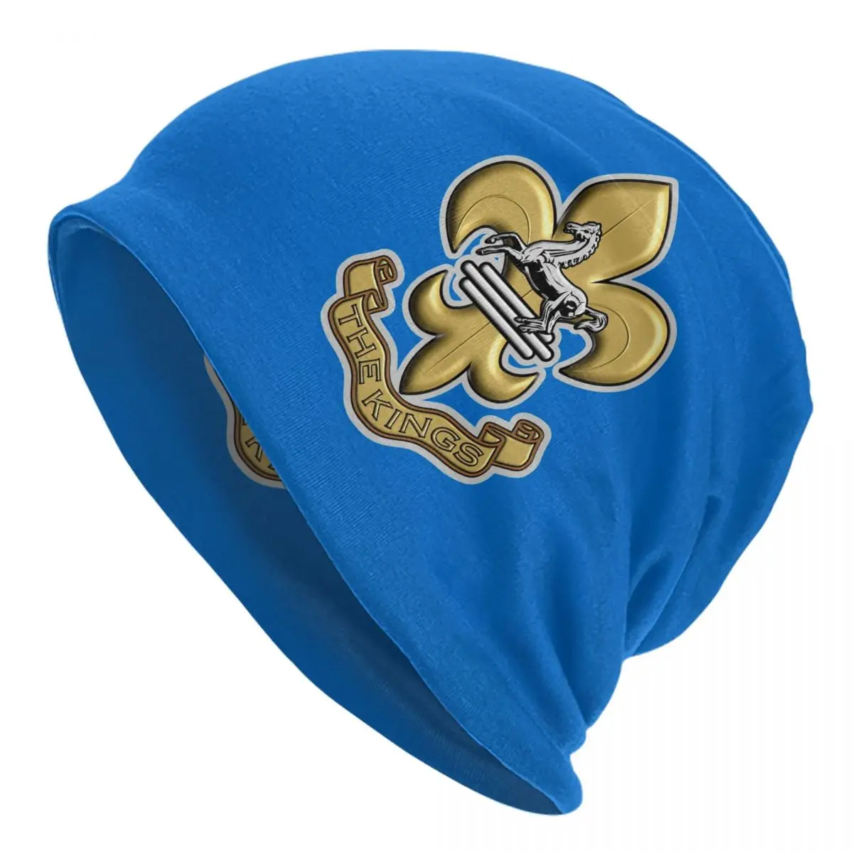 

THE KING'S REGIMENT France Fleur De Lis Bonnet Hat Cool Outdoor Skullies Beanies Hat Unisex Warm Dual-use Caps