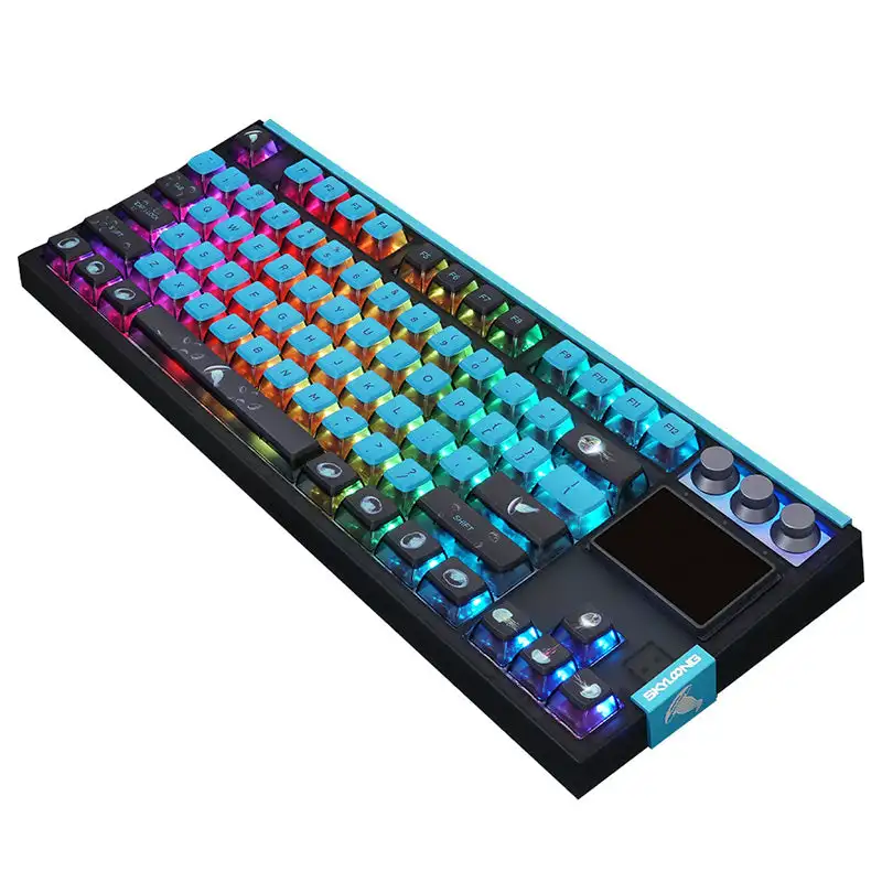 SKYLOONG 青・ピンク キーボード 本体 SKYLOONG GK87 Pro Wireless