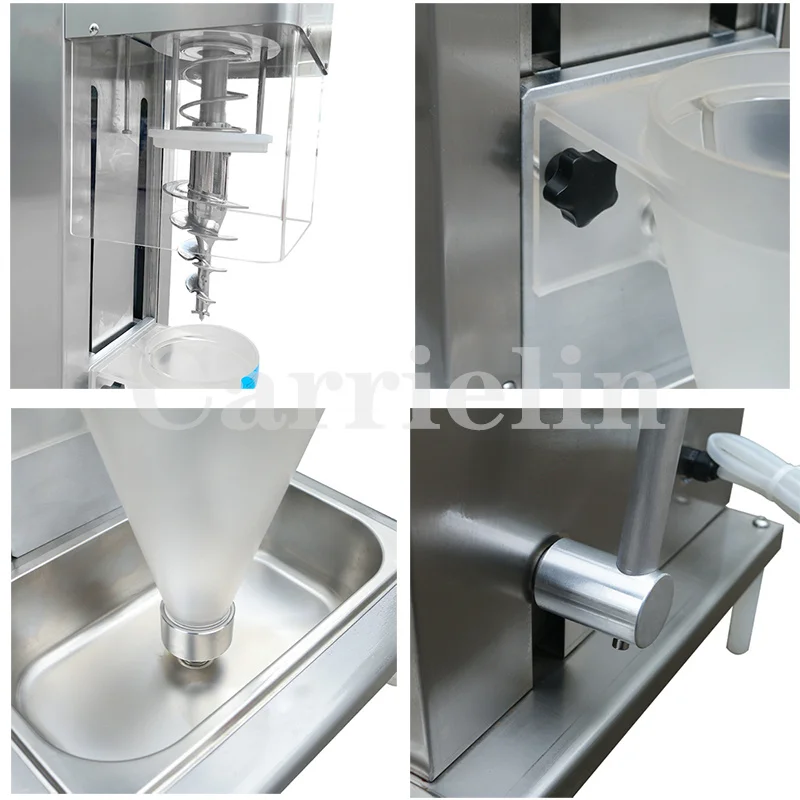 Frozen Yogurt Blending Machine Fridge to Make Milkshake Ice Cream Mixing Snowstorm Machine Stainless Steel Commercial Equipment 5