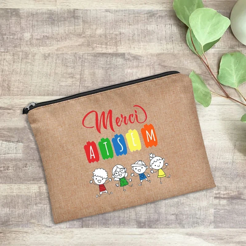 Super Atsem Cosmetic Bags Bachelorette Makeup Bag Toiletries Organizer Pouch Purses Back To School Teacher Gifts Make Up Bag 3