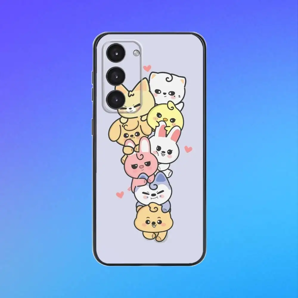 Stylish Black Soft Phone Case with Cute Design