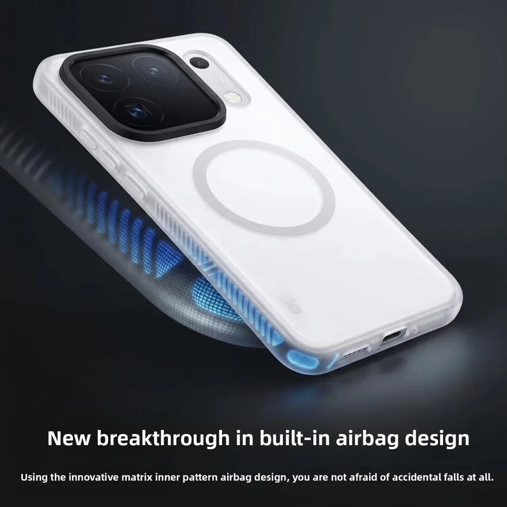 Luxury Matte Skin-Friendly Magnetic Shockproof Phone Case with Magsafe Compatibility