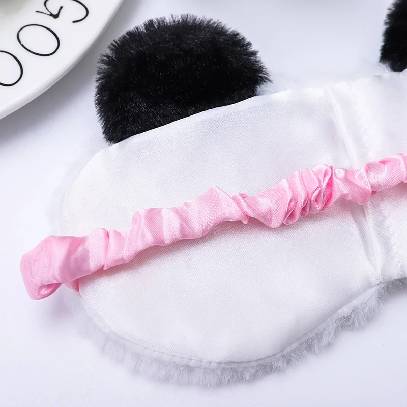Plush Cartoon Unicorn Sleep Mask - Soft and Fun Animal Eyeshade for Travel and Relaxation