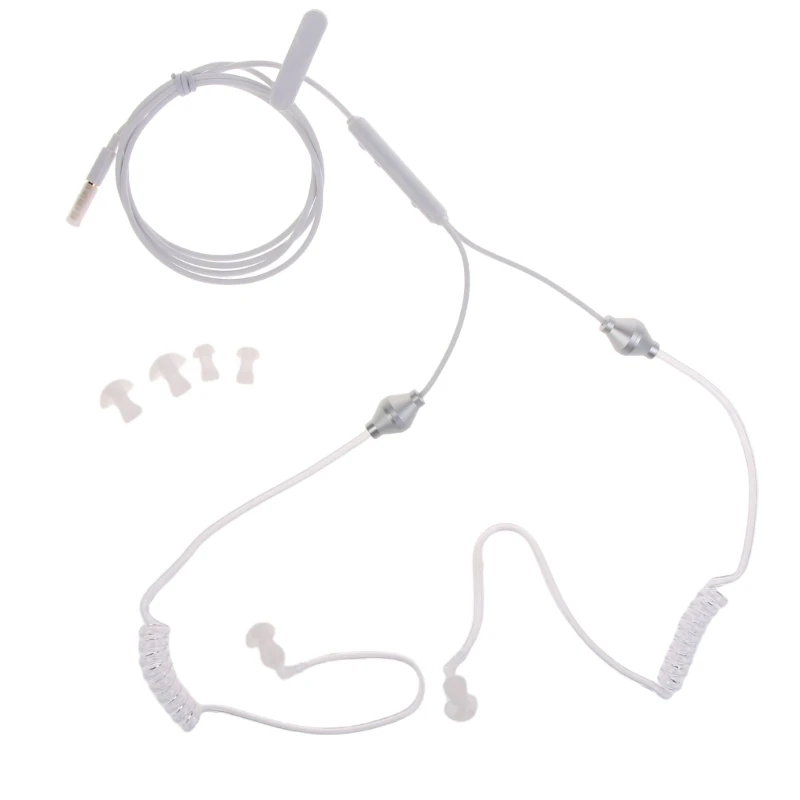 Stereo 3,5mm Air Tube Ohrhörer Anti-Strahlung Headset Strahlung-proof Kopfhörer X3UF