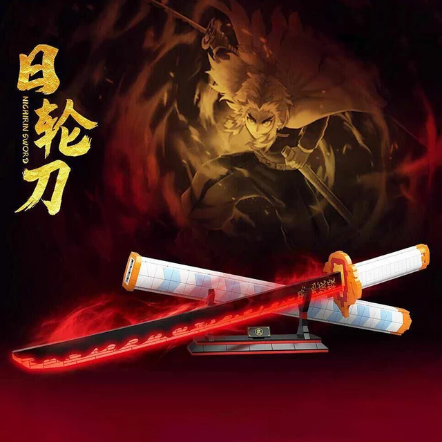 Roronoa Zoro Katana Building Blocks Model Cosplay Simulation Sword Samurai  Knife Bamboo Weapon Bricks Anime Boys Toys