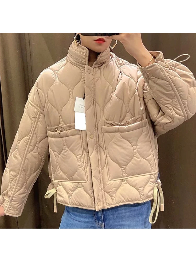 【新品未使用】【YOKE】QUILTED  PARKA サイズ2パープル Coat Parka Short Jacket Women | Thin Jacket Parka Short