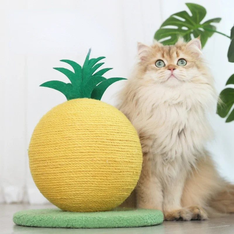 Cat Scratching Ball Toy Pineapple and Orange Cat Climbing Frame Grinding Paws Toys Kitten Scratcher for Pet Furniture Supplies Cat Scratching Ball Toy Pineapple and Orange Cat Climbing Frame Grinding Paws Toys Kitten Scratcher for Pet Furniture Supplies