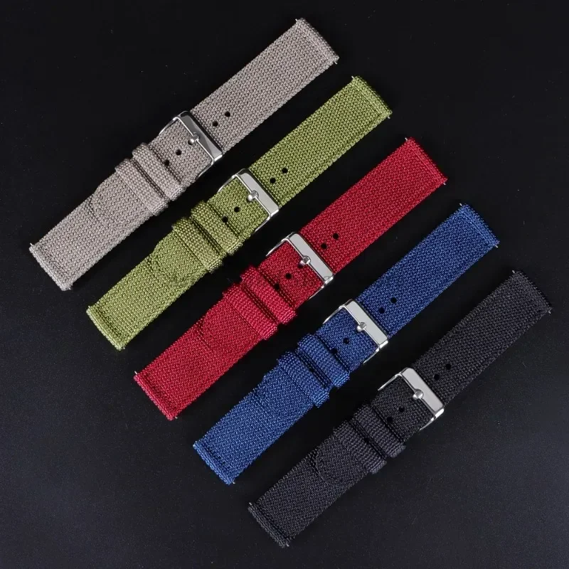 Universal Nylon Canvas Quick Release Watch Band - Sporty Replacement Strap
