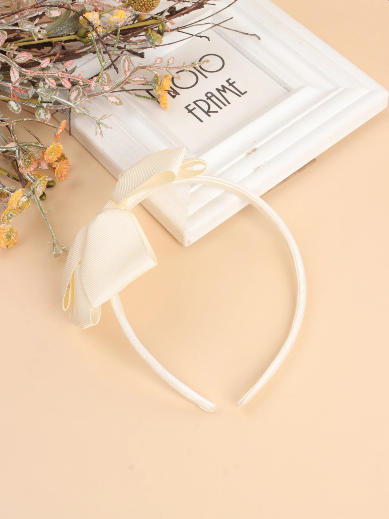 20 Solid Color Bows Hairbands Wide Large Bownot Ribbon Hair Hoop Bands For Baby Girls Kids Children's Hair Accessories Hairbands