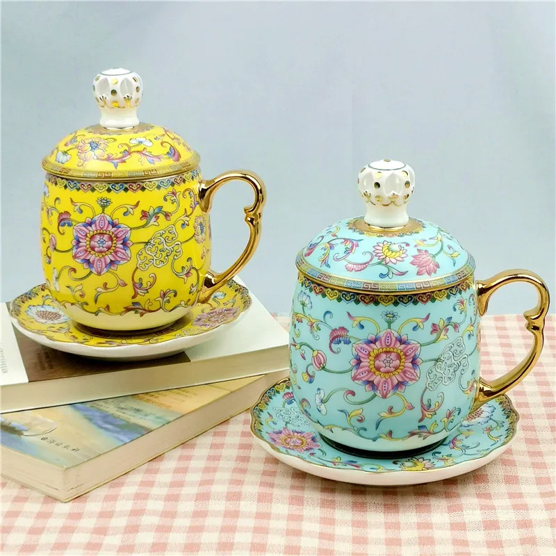 

Bone China Vintage Porcelain Arab Coffee Cup Espresso Beautiful Ceramic Mug Coffee Cup Original Breakfast Tasse Luxury Tableware
