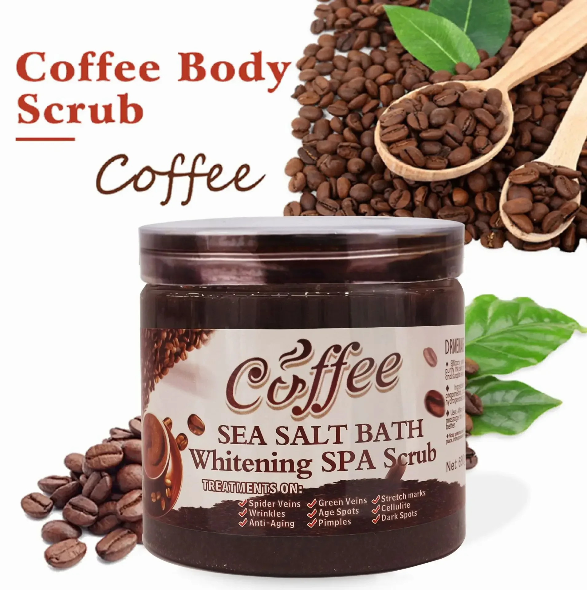 

Coffee Body Scrub Exfoliating Elbow Underarm Knee Melanin Pigmentation Whitening Remove Dead Skin Shower Scrub Care Cream