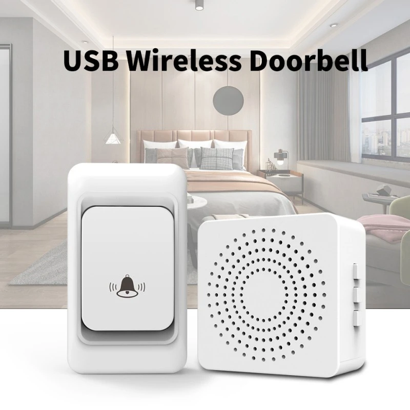 Wireless Doorbell 38 Rings Foldable Smart 433mhz 150m Remote Usb Powered Hot Smart Door Bell