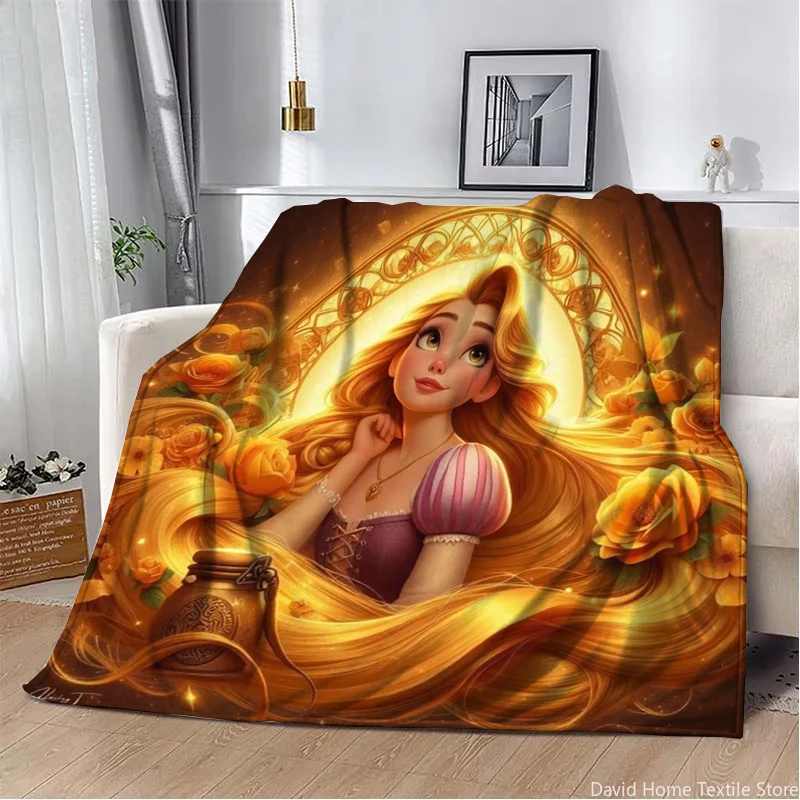 Tangled Rapunzel Priness Flannel Thin Blanket.King Size Four Season Blanket.for Sofa,Bed,Living Room,Travel Picnic Blankets Gift 3
