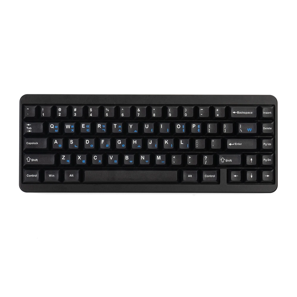 Dsa Black Keycaps Pbt Material Keyboard Cap Japanese And Korean Characters For Mx Switch