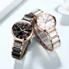 OLEVS New Ceramics Watchstrap Watch For Women Luxury Business Diamonds Wristwatch Fashion Waterproof Dual Calendar Woman Watches 6
